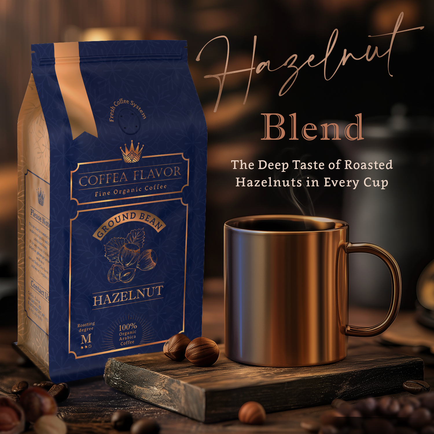 Hazelnut Coffee — Ground