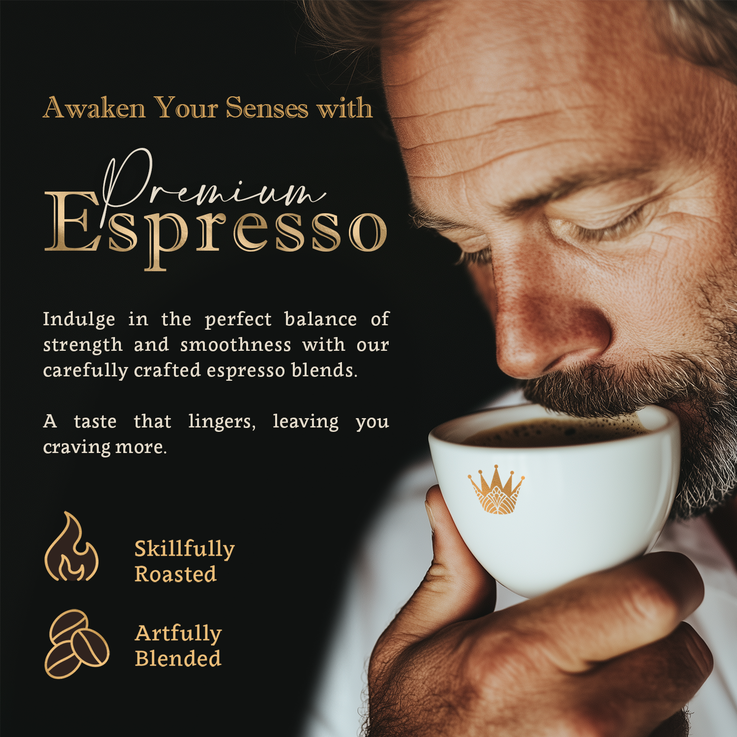 Espresso Whole Bean and Ground Coffee – Organic 100% Arabica, Single Origin, Medium Roast